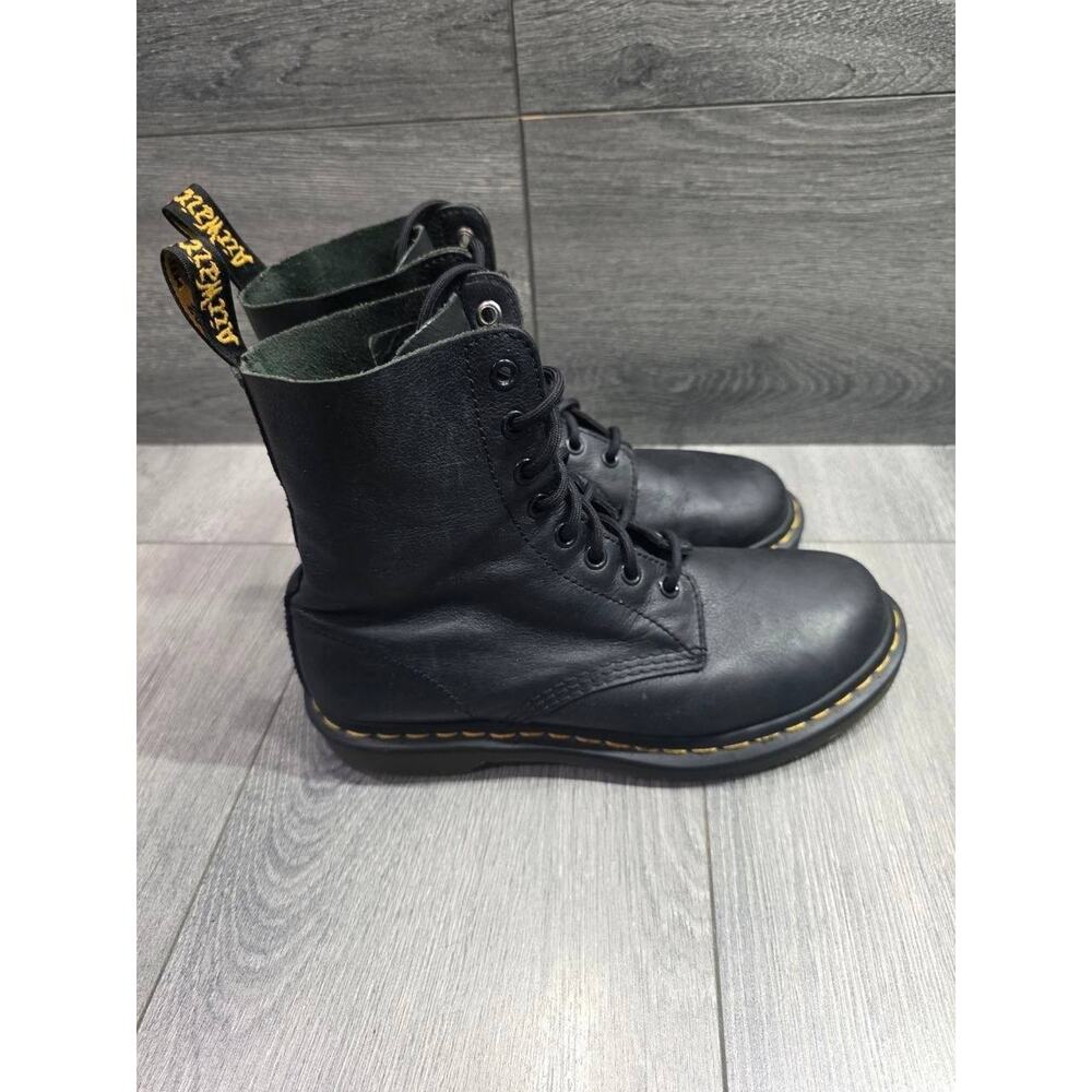 Dr. Martens Doc Martens 1460 Ambassador Blk Leather Lace Up Boots Size 8 S000151 - Picture 7 of 13